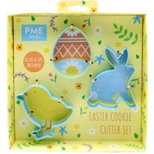 Picture of EASTER COOKIE CUTTER SET OF 3 STAINLESS STEEL
